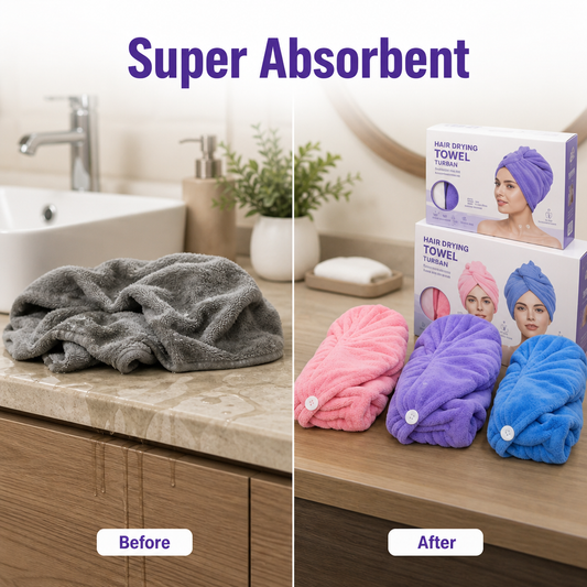 Microfiber Hair Drying Towel Turban