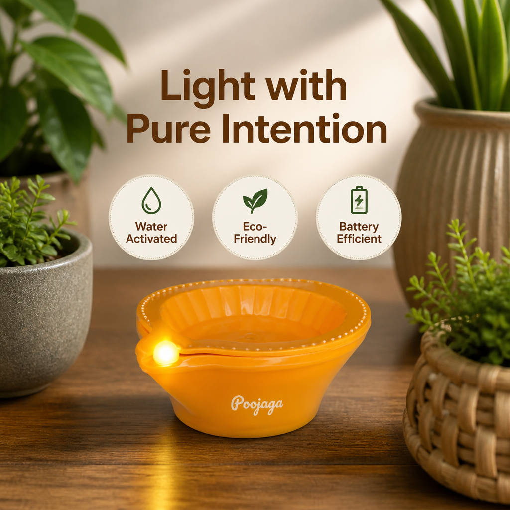 Water-Activated Light Diya(Set Of 6 Pcs)
